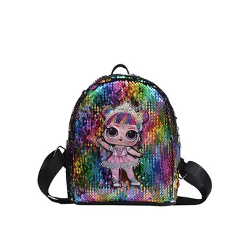 

LOL 2020 Women's backpack Sequins School backpack fashion backpack for teenager school bags for teenage girls mochila feminina