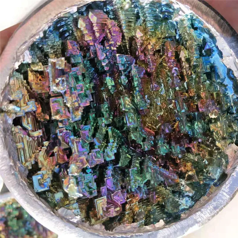 1 шт. 160 мм-180 мм Радужный цвет необработанный натуральный кристалл висмута минеральные необработанные металлические рудные кристаллы для 7 Чакр Исцеляющие декоративные