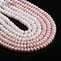 Natural Freshwater Pearls High Quality Abacus Beads 36cm Punch Loose Beads For Jewelry Making DIY Women Necklace Bracelet 7-8 mm 1