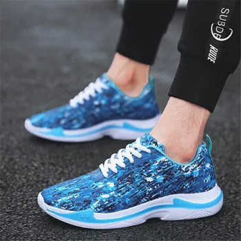 

Spring new fashion breathable sneakers men's shoes camouflage mesh men's casual mens shoes zapatos de hombre men sport shoes