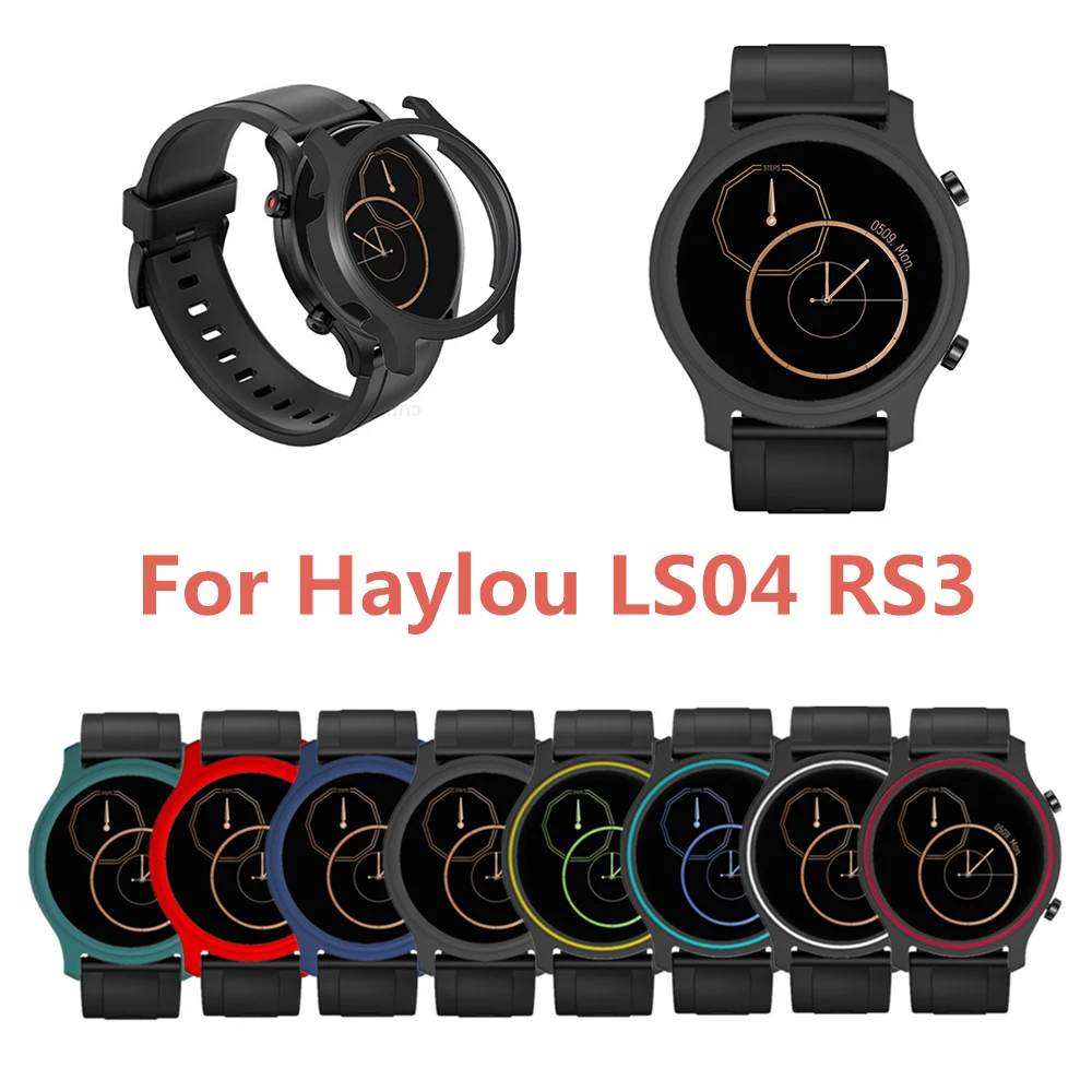 Protector Case Cover For Haylou RS3 LS04 Smart Soft Silicone PC Protective Case For Xiaomi Haylou RS3 LS04 Watchband Accessories screen protecto film for xiaomi haylou rt2 ls10 rt solar ls05 ls05s rs3 ls04 ls02 smart watch soft protective cover not glass