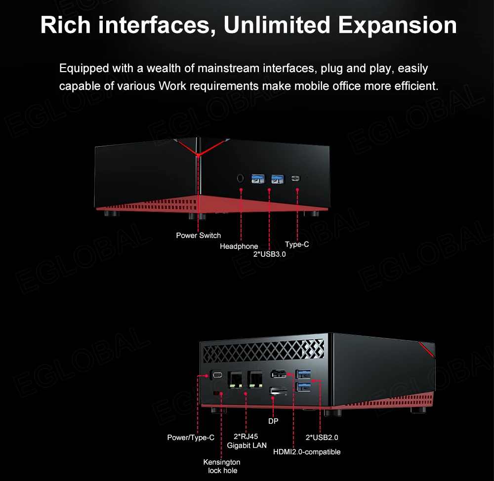 Unleash Gaming Power with our New AMD Ryzen 5 Mini PC – Ryzen 5 4500U, DDR4, 2 LAN, NVMe SSD. Elevate your gaming experience with HDMI, DP, Type-C, and 3x4K@60Hz support. Windows 10 and WiFi 6 for seamless performance. Description Image.This Product Can Be Found With The Tag Names Barebone Mini PC, Computer Office, Mini pc