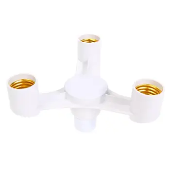 

3 In 1 E27 To 3E27 Base Socket Splitter LED Light Lamp Bulb Adapter Holder