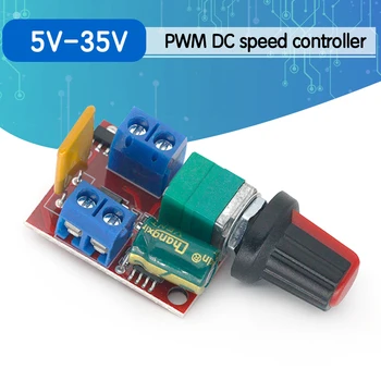 

Hot Sale Mini 5A PWM Max 90W DC Motor Speed Controller Module 3V-35V Speed Control Switch LED Dimmer