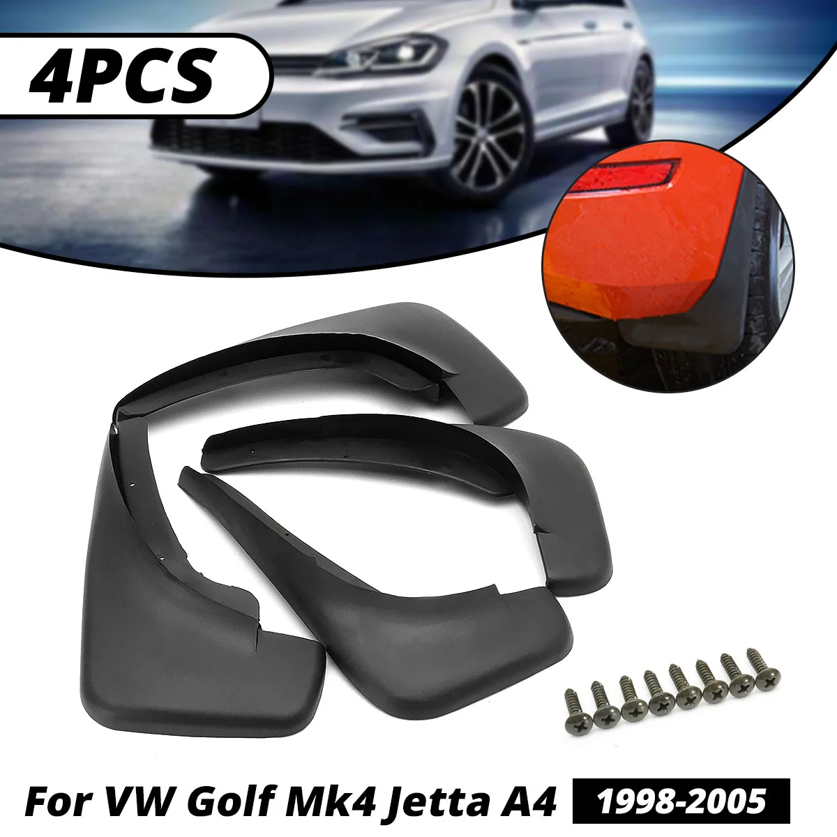 Брызговики для VW Golf 4 Mk4/Jetta (Фольксваген Джетта)/Бора 1998-2005 крыло брызговиков