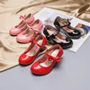 Girls Leather Shoes Autumn Bowtie Sandals 2022 New Children Shoes High Heels Princess Sweet Sandals For Girls ► Photo 3/6