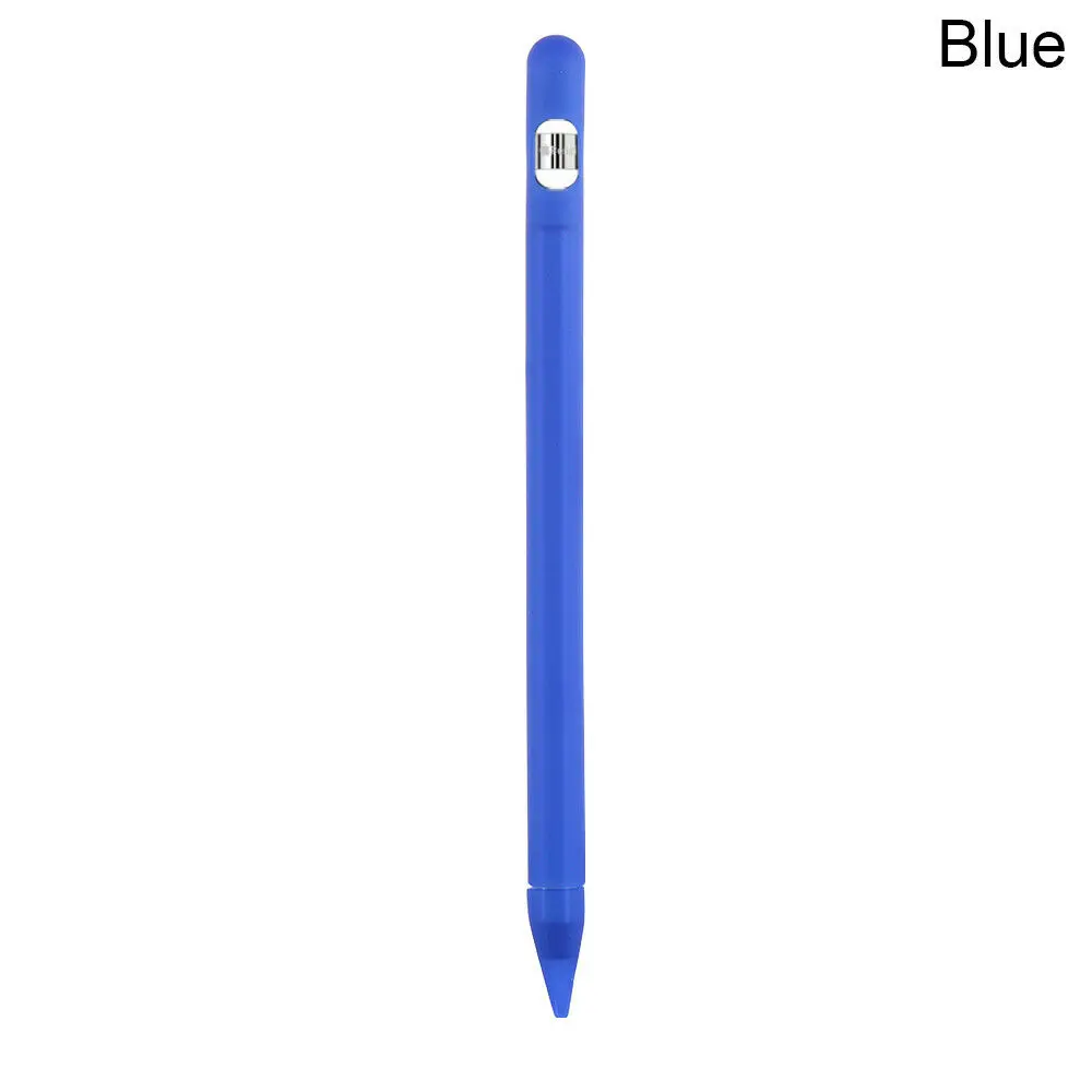 Синий Полноцветный Мягкий силиконовый чехол для Apple Pencil, силиконовый чехол для iPad Pro Tablet Touch Pen, карандаш-стилус, чехол - Цвета: Синий