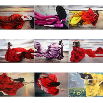 

Beautiful Woman DIY 5D Full Drill Diamond Painting Embroidery Cross Stitch Kits Rhinestone Crystal Home Decoration Craft