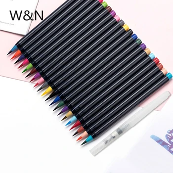 

21PCS/Box Watercolor Brush Pen Set Soft Brush Markers Caligraphy Pen Drawing Paint Art Supplies Kawaii Stationery for Kids Gift