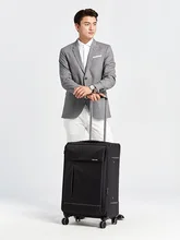 Hanke Expandable Travel Luggage Suitcase Soft Shell Trolley Case Waterproof Cloth Spinner Wheels TSA Lock Unisex H8813 