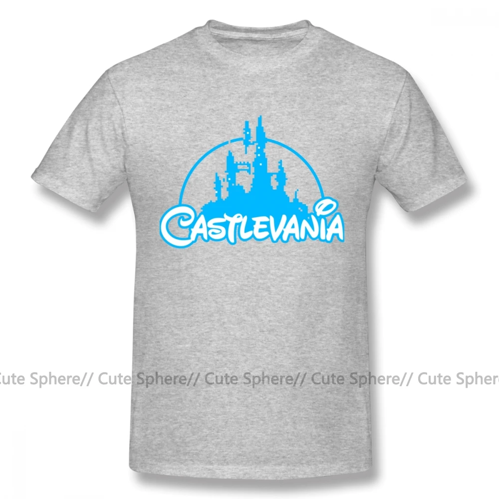 Castlevania футболка Castlevania 4xl Рубашка с короткими рукавами футболка 100 хлопок модный Забавный принт человек футболка - Цвет: Gray