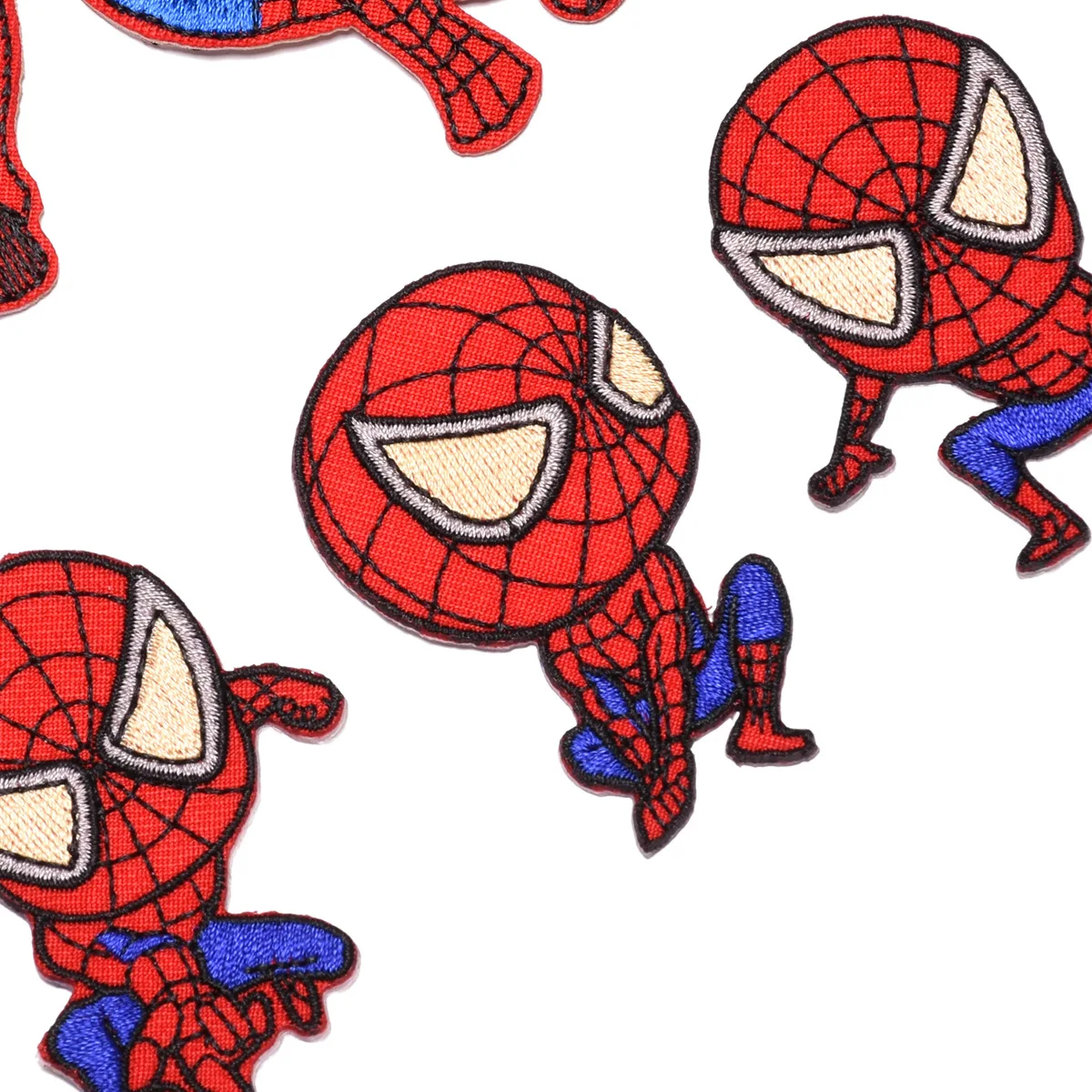 1pcs Disney Spiderman Patch Superhero Anime Cartoon Clothes Ironing Patch  Kids Clothing DIY Spider Web Embroidery