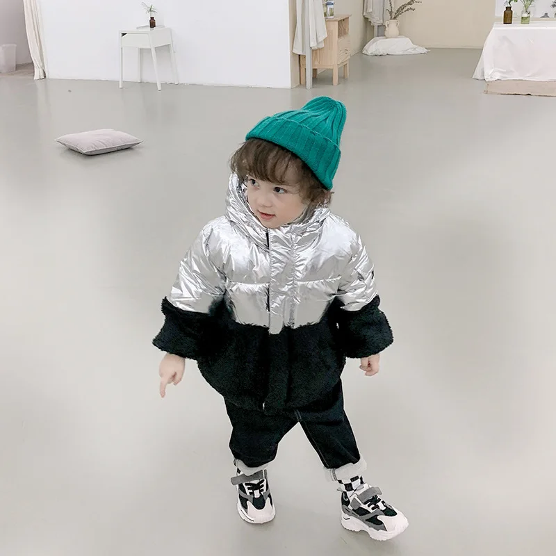 Ann Mom/детская одежда для младенцев зимняя стильная модная одежда для мальчиков с подкладкой из хлопка и флиса, se pin jie, Berber