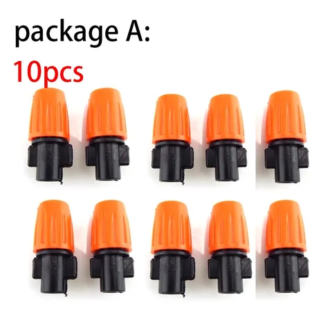 1/4" Garden irrigation Hanging Fog Sprinkler Nozzle tee 4/7 hose Misting mist water sprayer Kits For Garden Greenhouse