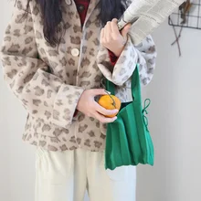 Для женщин леди Вязание шнурок сумки сплошной цвет для мобильного телефона ключи деньги K-BEST