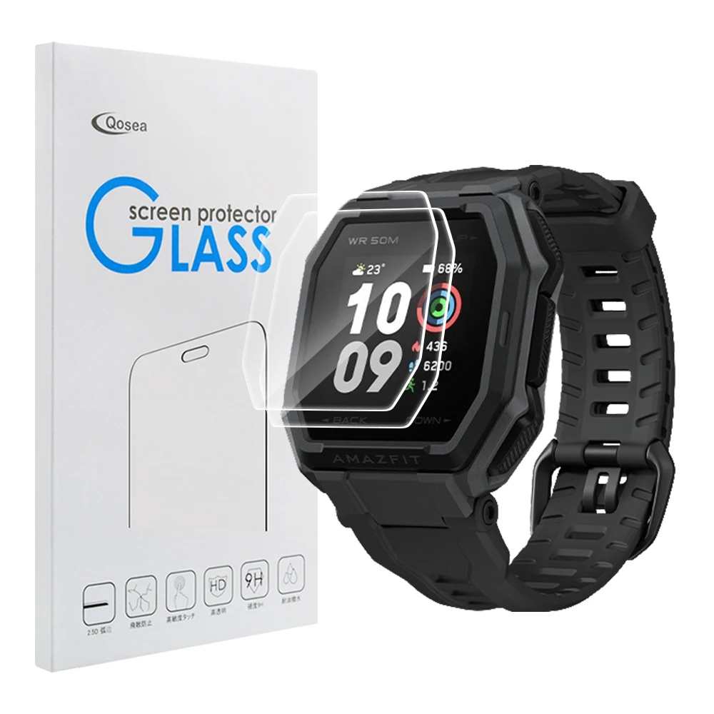 

3 Pcs Tempered Glass Screen Guard For Amazfit Ares Smartwatch Protective Clear Film Watch Screen Protector On Amazfit Ares
