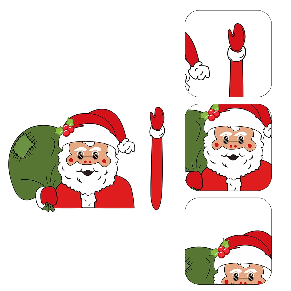 

2020 Car Accessories Christmas Car Stickers Decorations DIY Car Windshield Santa Claus Elk Car Window Stickers Wiper Sticker