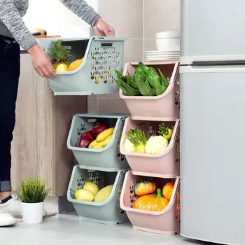 

Food storage container, kitchen storage basket, hollow basket, bathroom supplies, vegetable and fruit rack, sundries storage box