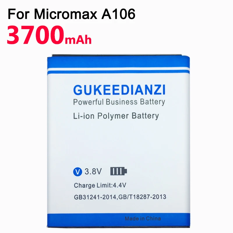 Аккумулятор GUKEEDIANZI 3700 мАч S9111 Для Micromax A106 A92 A114 A115 A116 A117 A210 Q340 Q338 S9101