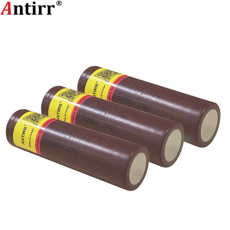 antirr HG2 18650 3000 мАч перезаряжаемый аккумулятор для электронных сигарет мощность нагнетания 30A и избыточному току