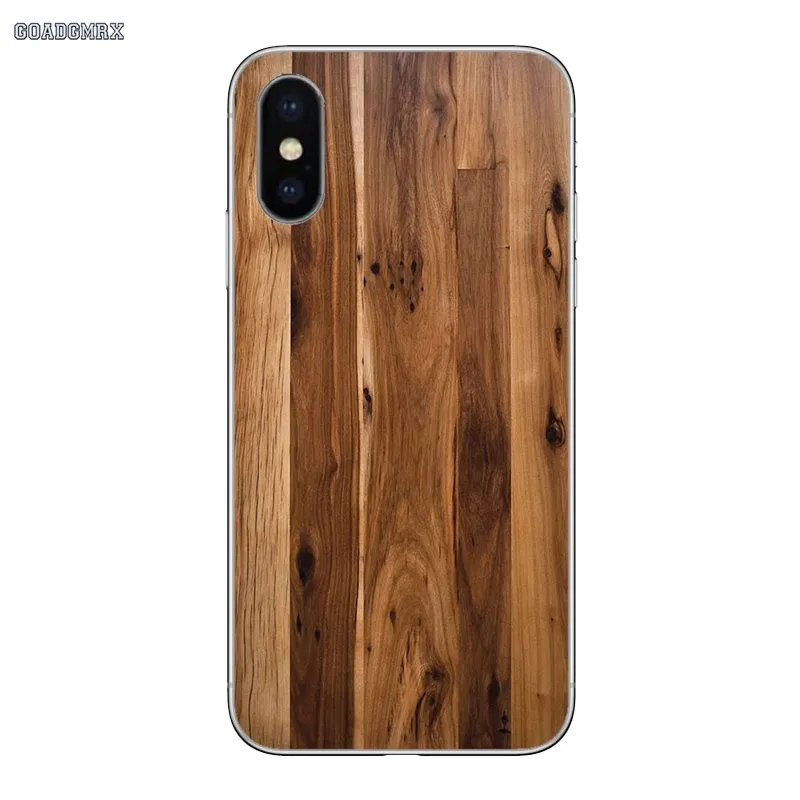 Для Xiaomi Redmi Note 2 3 4 5 5A 6 7 mi 8 Pro Lite 9 SE 5S 5X 6X Pocophone F1 древесину конструкции Soft Shell прозрачный мягкий чехол Крышка - Цвет: image 3