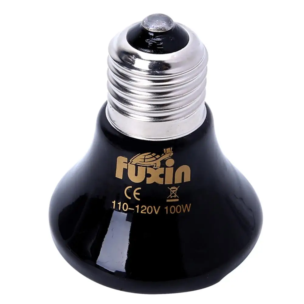 (110-120V)-100W 25/50/75/100W любимчика для разведения рептилий Керамика излучатель подогреваемый нагреватель светильник лампа J6PD - Цвет: (110-120V)-100W