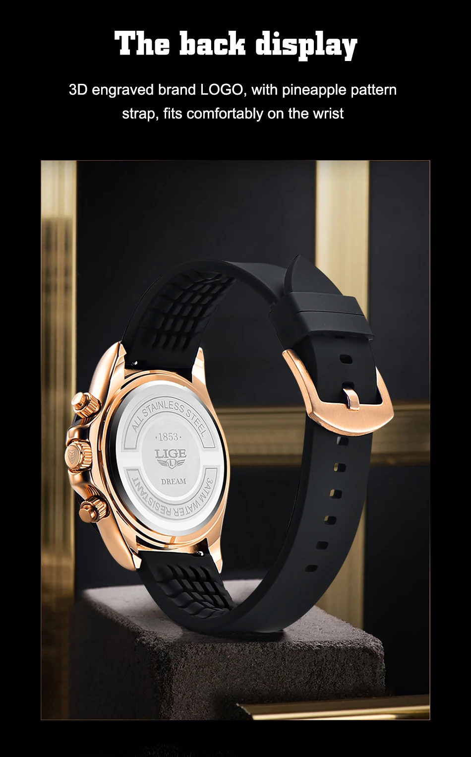 2022 LIGE Mens Watches Top Brand Luxury Waterproof Quartz Wrist Watch for Men Date Silicone Sport Relogio Masculino montre homme