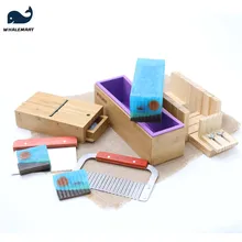 Набор для мыла ручной работы, 5 шт. в наборе, деревянная бамбуковая форма для мыла с регулируемыми кусачками, нож из нержавеющей стали Набор для мыла ручной работы, 5 шт. в наборе, деревянная бамбуковая форма для мыла с регулируемыми кусачками, нож из нержавеющей стали