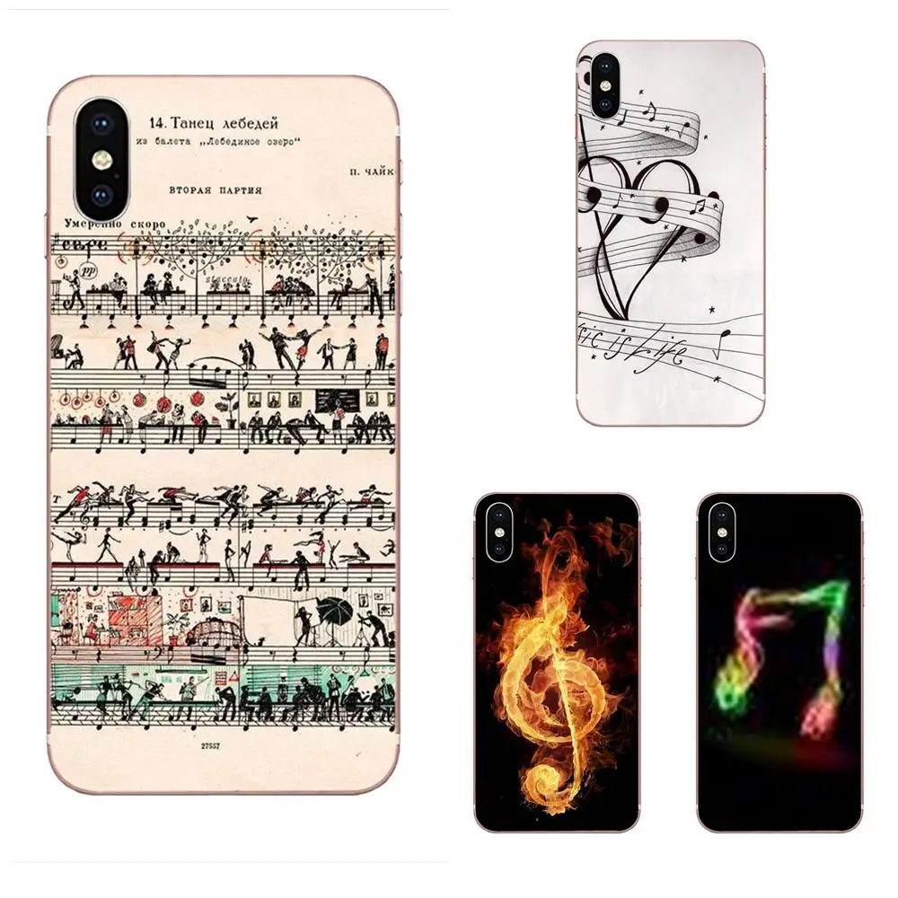 Задняя крышка для телефона Love Music стикеры на клавиши пианино зонтик huawei P7 P8 P9 P10 P20
