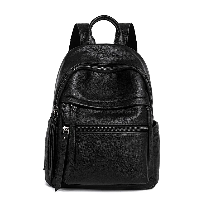 

Embossed Leather Backpack Female 2020 New Style All-match Casual Soft Leather Backpack Large Capacity Student Bag Travel Bag