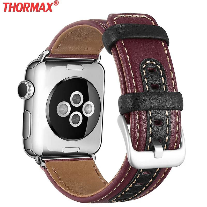 Кожаный ремешок для часов Apple Watch, итальянский ремешок из натуральной телячьей кожи, 38 мм, 40 мм, 42 мм, 44 мм, iWatch Series 5, 4, 3, 2, 1, ремешок из мягкой кожи