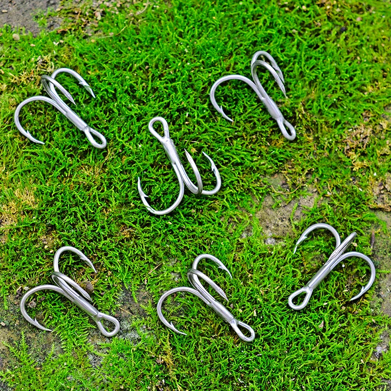Description Picture 5 of itemPROBEROS 10Pcs/lot Saltwater Fishing Hooks Treble Hooks 1#-2#-4#-6#-8#-10#-12#-14#-1/0#-2/0#-3/0# High-Carbon Steel Fishhooks