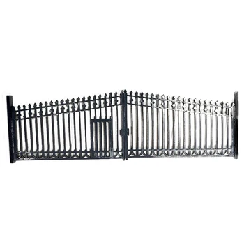 

1:87 HO Scale Train Model Courtyard Gate Sand Table Scene Iron Gate (No Figures And Other Accessories) - Grey