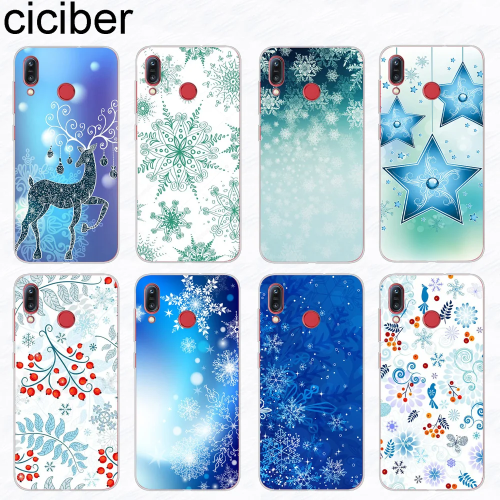 

ciciber Phone Case Coque for ASUS Zenfone Max Plus Pro M1 ZB555KL ZB570TL ZB601KL ZB602KL Soft Silicone TPU Cover Snowflake Capa