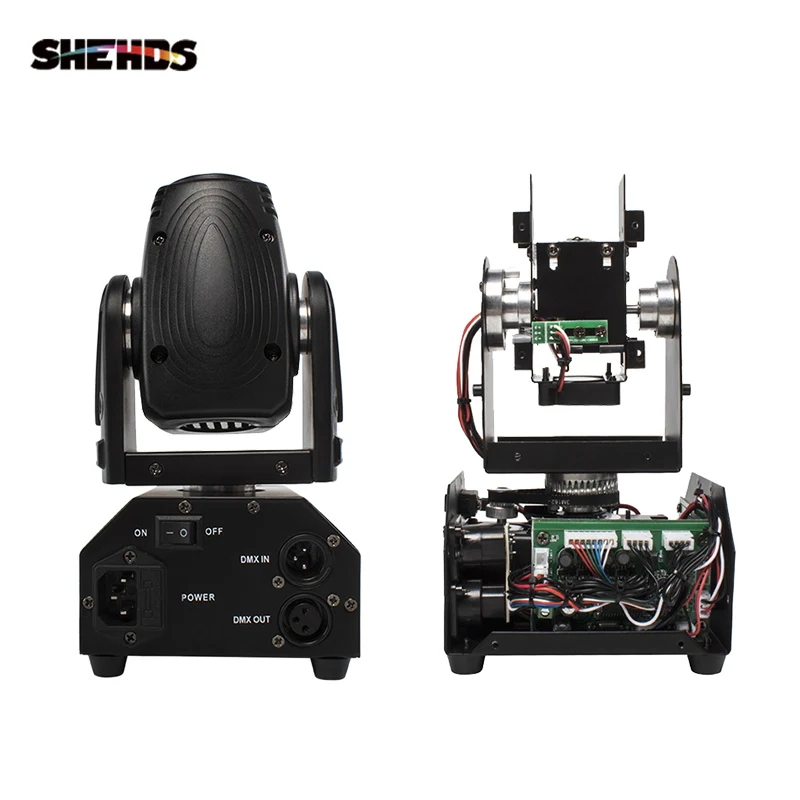 Hot Sell Mini LED 10W Spot Beam Moving Head Light Lyre DMX512 Stage Light Stroboscope For Home Entertainment Professional Stage 2