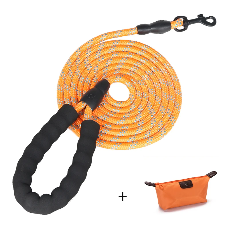 1.5M 2.0M 3.0M Pet Dog Leash small Large Puppy Two Dog Leash Recall Training Tracking Obedience Long Lead Mountain Climbing Rope 