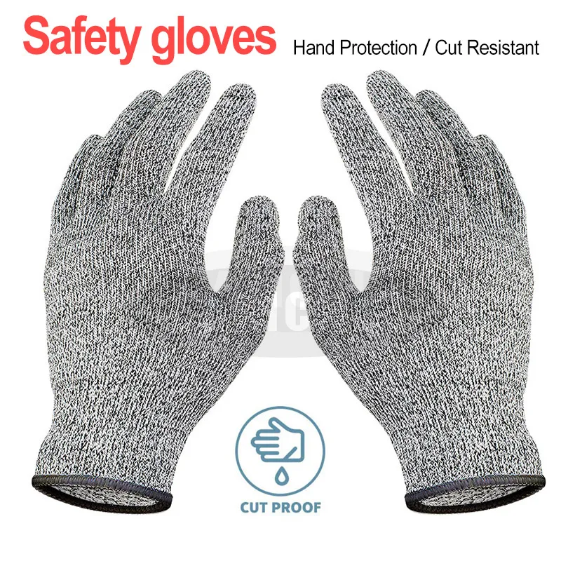 

Breathable Anti-cut Work Gloves Cut Proof Kitchen Butcher Safety Gloves Stab Resistant Flame Proof Metal Mesh Hand Gloves