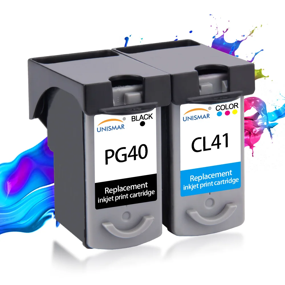 Unismar CL41 PG40 чернильный картридж для Canon PG 40 CL 41 PG-40 Pixma iP1200 iP1800 iP1900 iP1600 MX300 MX310 MP160 MP140 принтеры