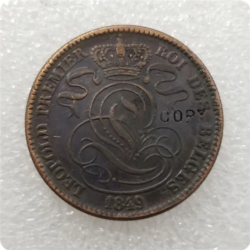 1832-1856 Бельгия 10 сантимов копия монет