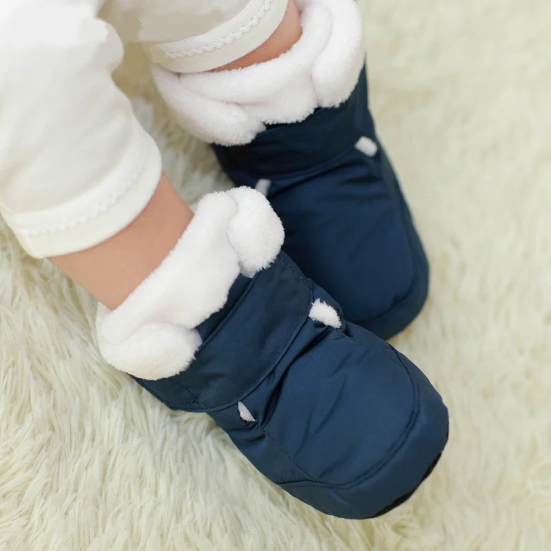 

Mother Kids Baby Shoes First walkers Unisex Winter Warm Boots For Infant Faux Fur Inner Snow Toddler Prewalker Bootie