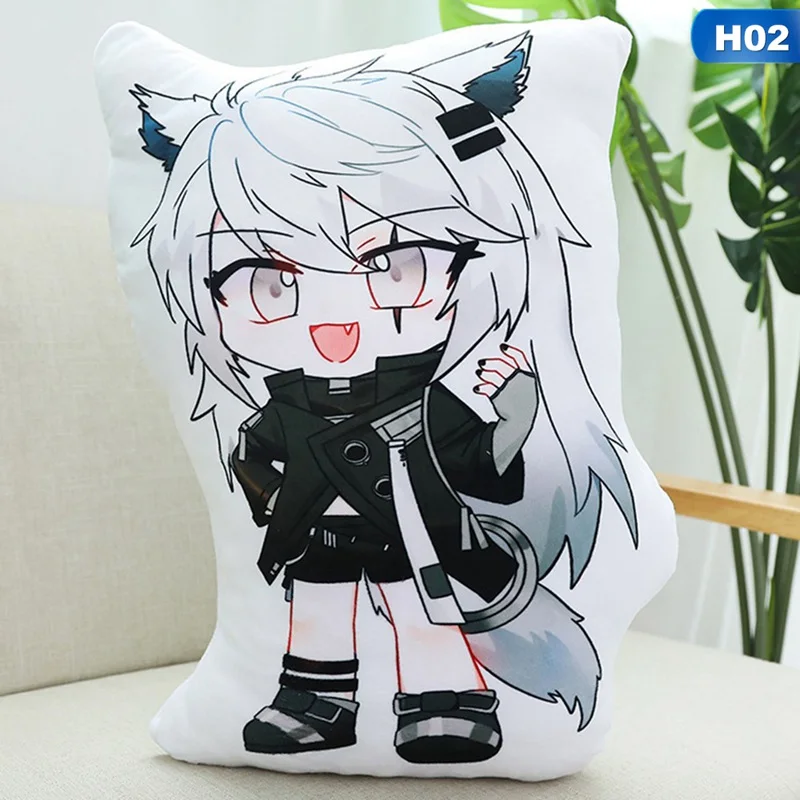 Tomorrow Ark плюшевая подушка 2D слово аниме-атрибутика серебристо-серая кукла Miya Angel COS Реквизит - Цвет: 2