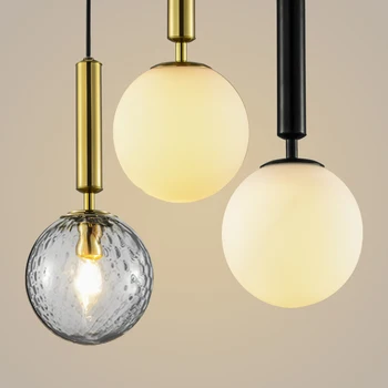 

Zerouno led pendant light modern bubble ball hanging light glass 100-240v ceiling pendant lamp for home loft living decoration