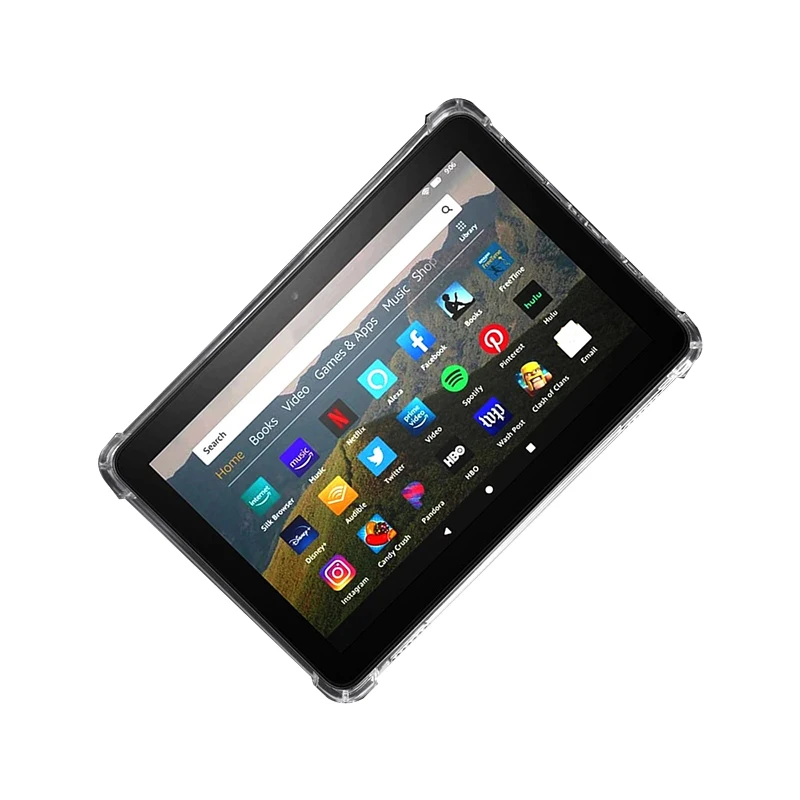 Tablet case for Kindle Fire HD 10 10.1" Silicone soft shell Airbag cover Transparent protection Ebook TPU Convenient