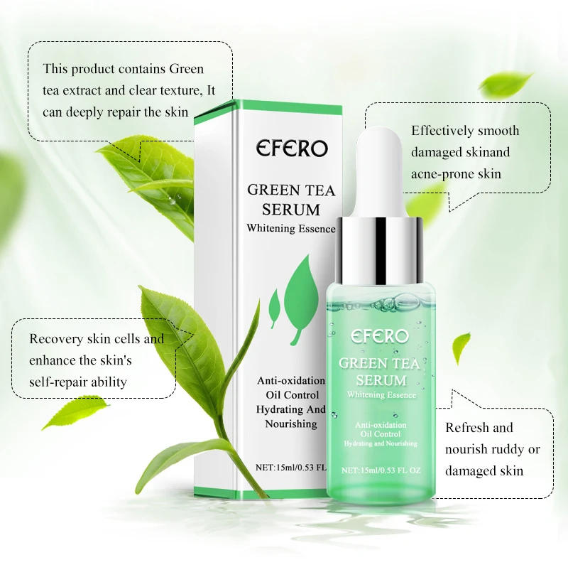 EFERO масло зеленого чайного дерева для удаления акне отбеливание сокращение пор эфирные масла сыворотка уход за лицом увлажняющий крем для кожи 15 мл