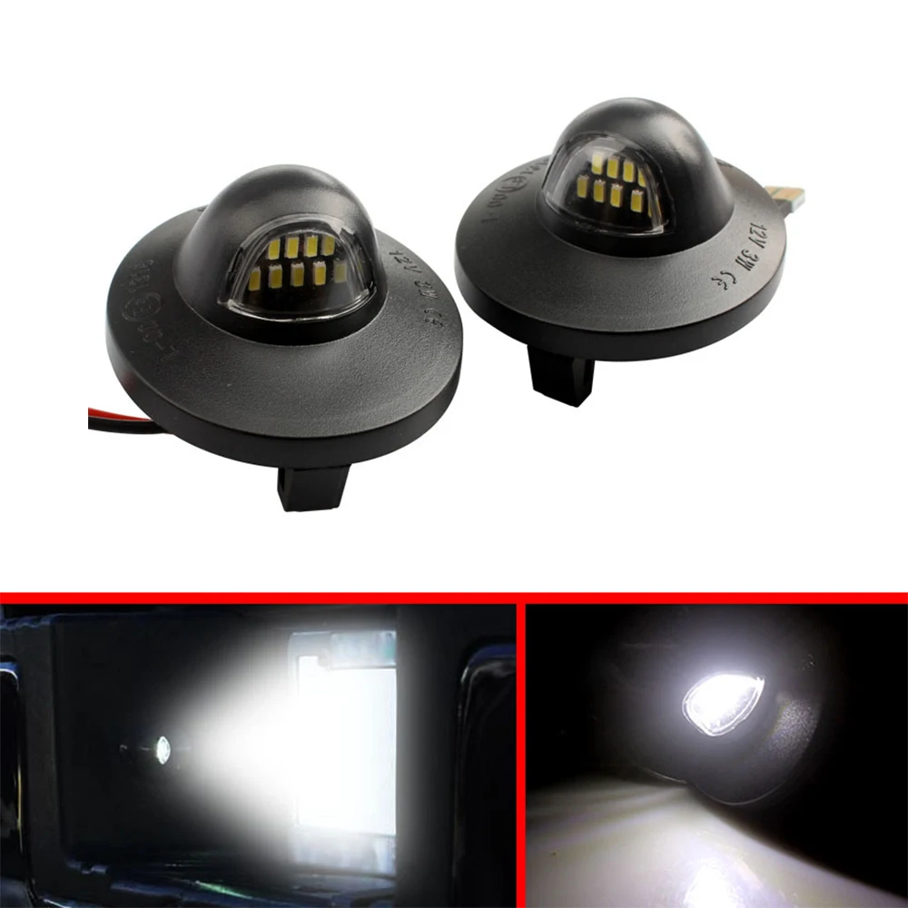 2pcs 12V LED License Plate Lights Pickup Truck Bright SMD LED Light Lamp for F150 F250 F350 Bronco Explorer Lincoln