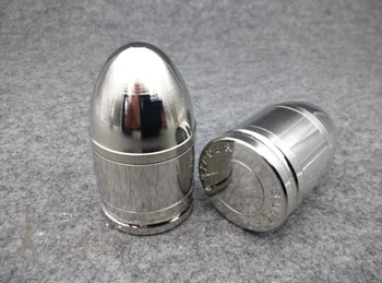 

New 1pcs Bullet 3-layer Metal Herb Grinder Silver Tobacco Grinder Cutter Cutting Smoking Pipe Accessiories GR036