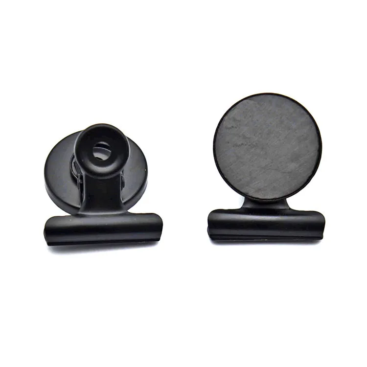 30mm Metal Round Magnetic Clips for Fridge Magnets Wall Recipes Memo Note Message Holder Clamp Office Supplies 6pcs metal clamp clips memo holders