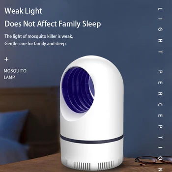 

2PCS Indoor Electric Mosquito Lamp Suction Type Insect Mosquito Fly Killer Bug Zapper Home Pest Catcher Trap Electric Eclairage