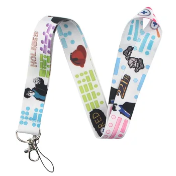 

20pcs/lot TV Show Sherlock Mobile Phone Lanyard Key String ID Card Badge Neck Strap Creative Camera Key Strap Lanyard AL1114