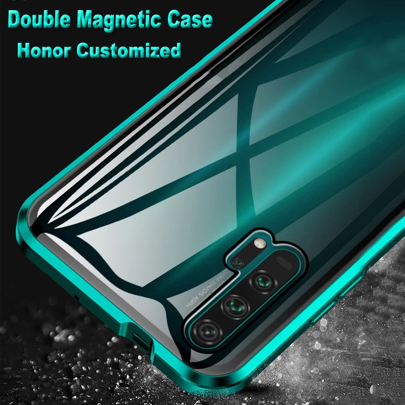 Магнитная крышка для экрана huawei honor 20 10 20i Lite для honor V20 V10 9x 8x Pro, двойная Магнитная крышка